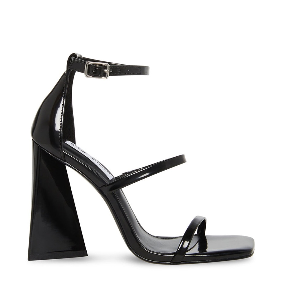 Steve Madden Black Strappy Heels